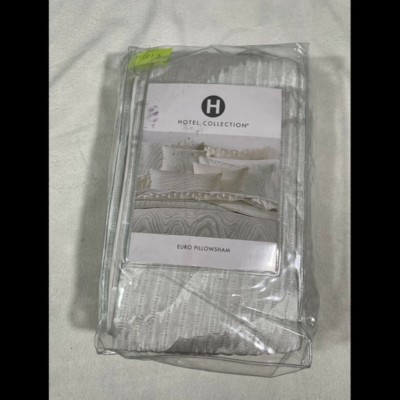 NIB Hotel Collection Moire Quilted (1) Euro European‎ Sham Pillow Case - Picture 1 of 12